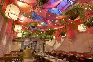 Best Indian restaurant for A portable handpainted chaat cart and bespoke cocktailsnbsp Dish to order Grilled aubergine...